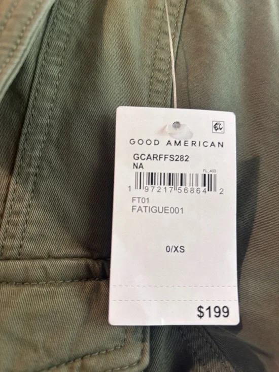 Good American Olive Green Utility Jumpsuit - Picture 5 of 6